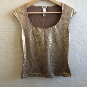 Xoxo Gold Top